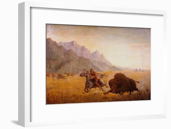 The Buffalo Hunter-Seth Eastman-Framed Giclee Print