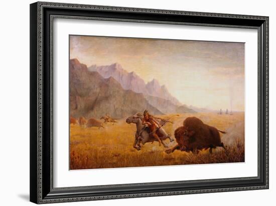 The Buffalo Hunter-Seth Eastman-Framed Giclee Print