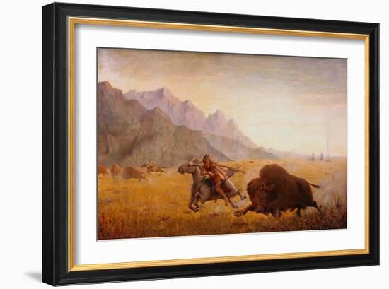 The Buffalo Hunter-Seth Eastman-Framed Giclee Print