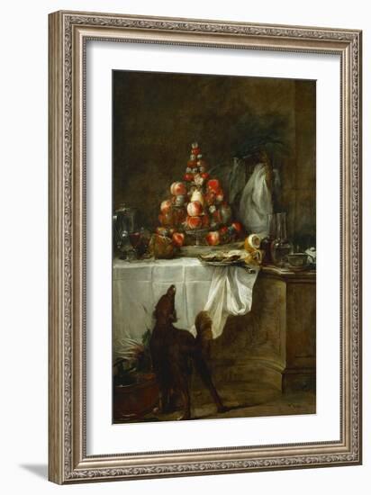 The Buffet, 1728-Jean-Baptiste Simeon Chardin-Framed Giclee Print