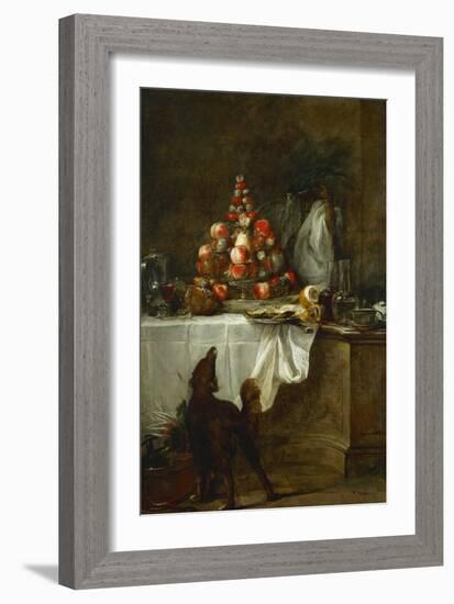 The Buffet, 1728-Jean-Baptiste Simeon Chardin-Framed Giclee Print