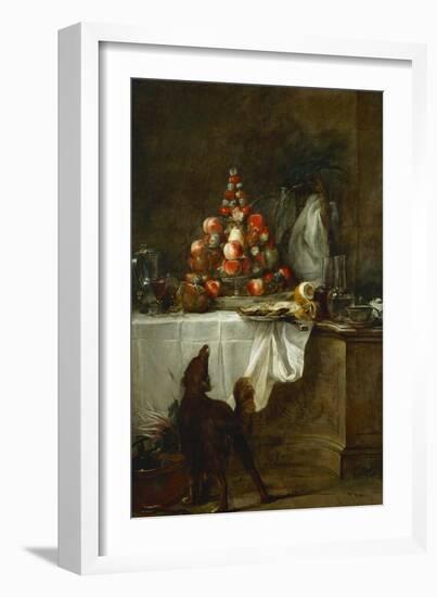 The Buffet, 1728-Jean-Baptiste Simeon Chardin-Framed Giclee Print