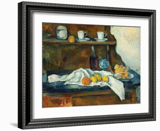 The Buffet-Paul Cézanne-Framed Giclee Print