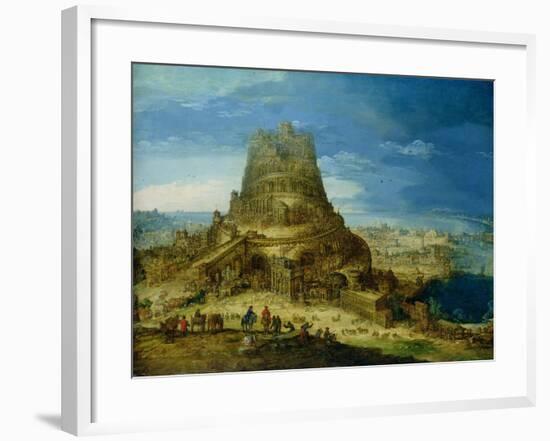 The Building of the Tower of Babel-Hendrick Van Cleve-Framed Giclee Print