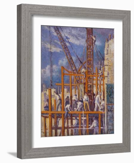 The Building Sites of Paris-Maximilien Luce-Framed Giclee Print