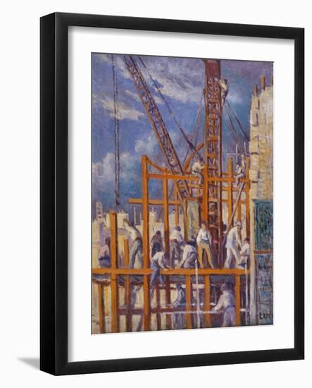 The Building Sites of Paris-Maximilien Luce-Framed Giclee Print