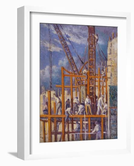 The Building Sites of Paris-Maximilien Luce-Framed Giclee Print