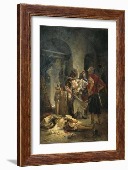 The Bulgarian Martyresses, 1877-Konstantin Yegorovich Makovsky-Framed Giclee Print