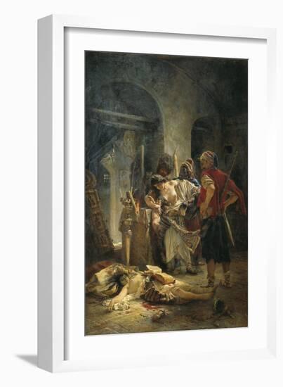 The Bulgarian Martyresses, 1877-Konstantin Yegorovich Makovsky-Framed Giclee Print