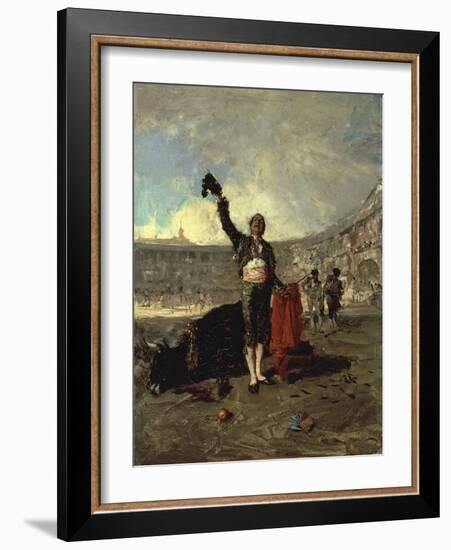 The Bull-Fighters Salute, 1869-Maria Fortuny-Framed Giclee Print