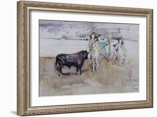 The Bull Ring, Algeciras, 1891-Joseph Crawhall-Framed Giclee Print