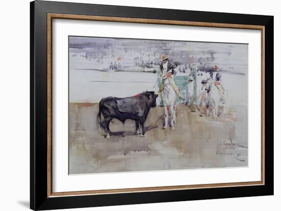 The Bull Ring, Algeciras, 1891-Joseph Crawhall-Framed Giclee Print