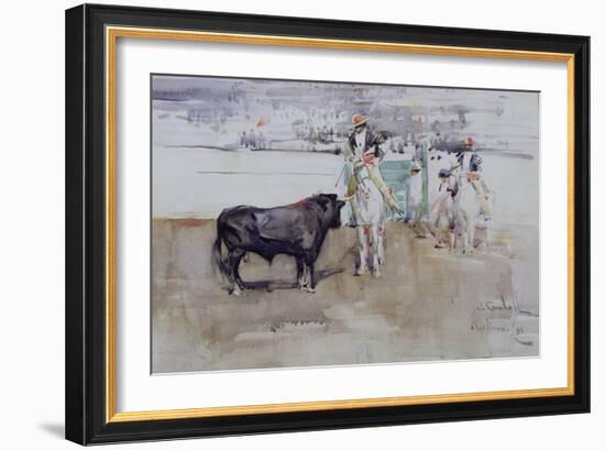 The Bull Ring, Algeciras, 1891-Joseph Crawhall-Framed Giclee Print