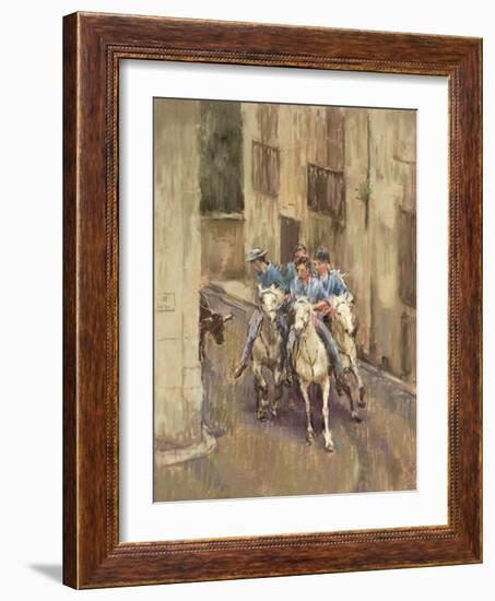 The Bull Run in Soubes-Pat Maclaurin-Framed Giclee Print