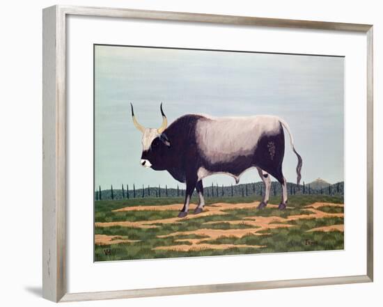 The Bull with Horns-Vincent Haddelsey-Framed Giclee Print