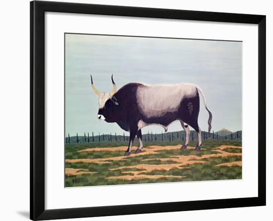 The Bull with Horns-Vincent Haddelsey-Framed Giclee Print