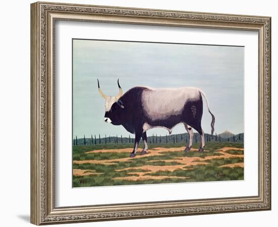 The Bull with Horns-Vincent Haddelsey-Framed Giclee Print