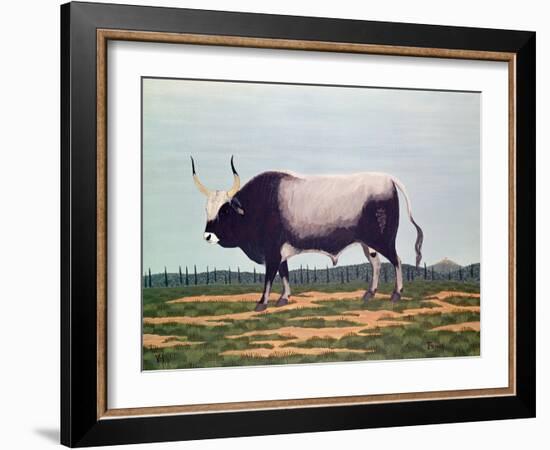 The Bull with Horns-Vincent Haddelsey-Framed Giclee Print