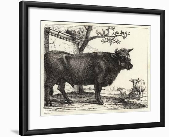 The Bull-Paulus Potter-Framed Giclee Print