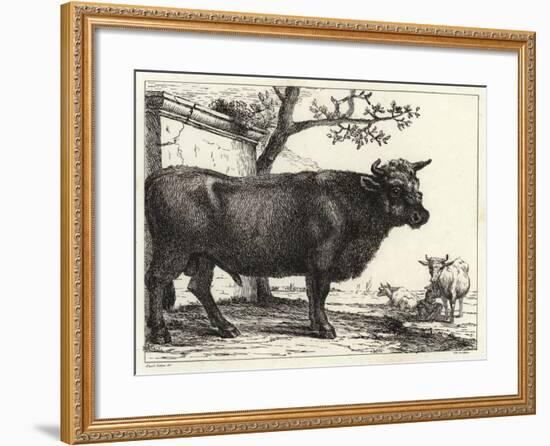 The Bull-Paulus Potter-Framed Giclee Print