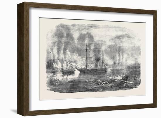 The Bulldog and Starling Intercepting Trading Vessels-John Wilson Carmichael-Framed Giclee Print