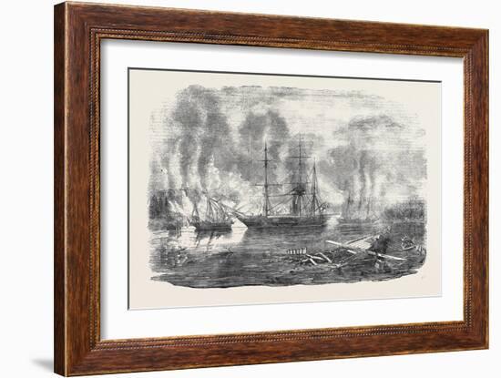 The Bulldog and Starling Intercepting Trading Vessels-John Wilson Carmichael-Framed Giclee Print