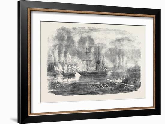 The Bulldog and Starling Intercepting Trading Vessels-John Wilson Carmichael-Framed Giclee Print