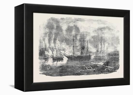 The Bulldog and Starling Intercepting Trading Vessels-John Wilson Carmichael-Framed Premier Image Canvas