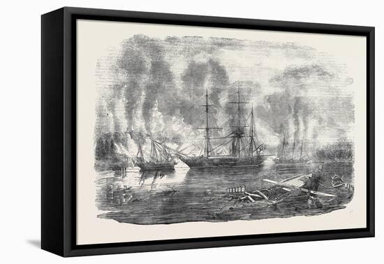 The Bulldog and Starling Intercepting Trading Vessels-John Wilson Carmichael-Framed Premier Image Canvas