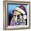 The Bulldog Christmas-Dean Russo-Framed Giclee Print