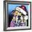 The Bulldog Christmas-Dean Russo-Framed Giclee Print