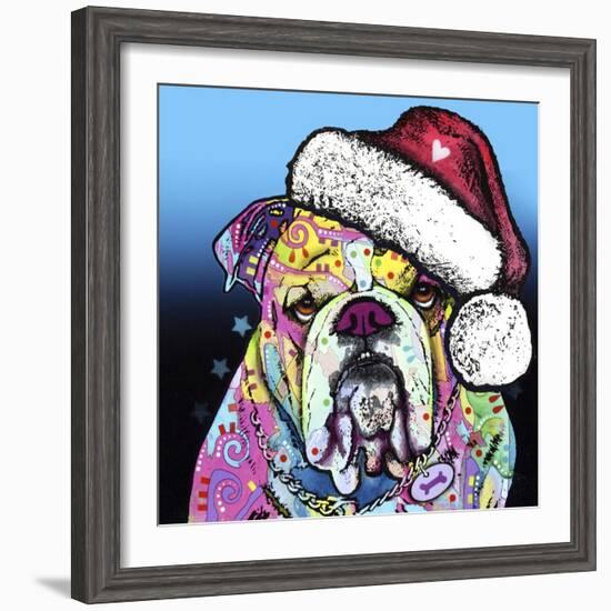 The Bulldog Christmas-Dean Russo-Framed Giclee Print