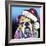 The Bulldog Christmas-Dean Russo-Framed Giclee Print