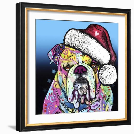 The Bulldog Christmas-Dean Russo-Framed Giclee Print