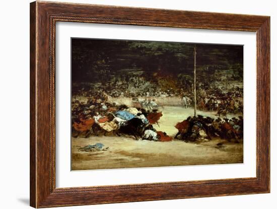 The Bullfight, 18th Century-Francisco de Goya-Framed Giclee Print