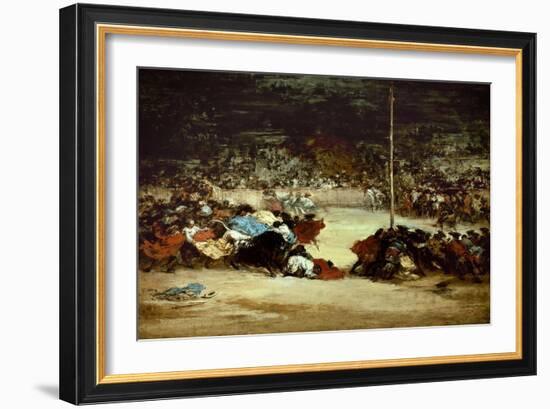 The Bullfight, 18th Century-Francisco de Goya-Framed Giclee Print