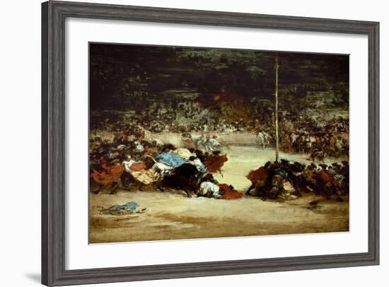 The Bullfight, 18th Century-Francisco de Goya-Framed Giclee Print