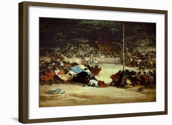 The Bullfight, 18th Century-Francisco de Goya-Framed Giclee Print