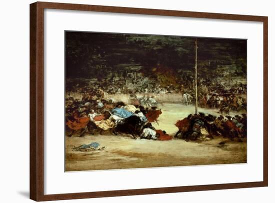 The Bullfight, 18th Century-Francisco de Goya-Framed Giclee Print