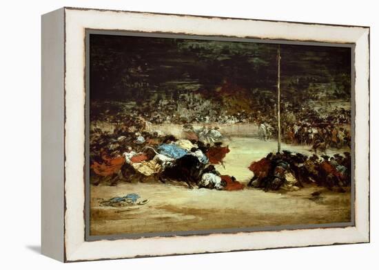 The Bullfight, 18th Century-Francisco de Goya-Framed Premier Image Canvas