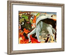 The Bullfight-Pablo Picasso-Framed Art Print