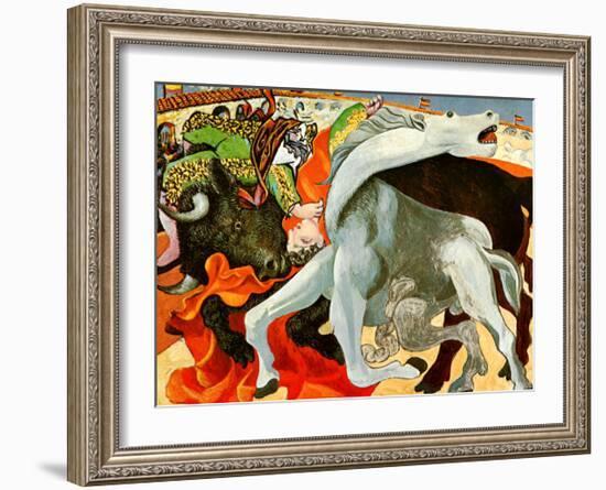 The Bullfight-Pablo Picasso-Framed Art Print