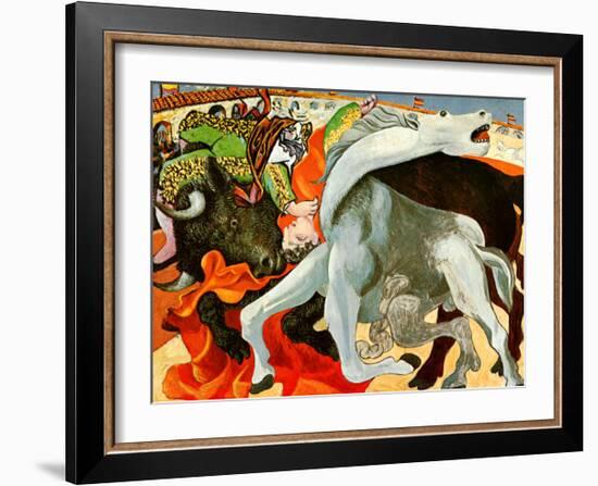 The Bullfight-Pablo Picasso-Framed Art Print