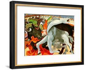 The Bullfight-Pablo Picasso-Framed Art Print