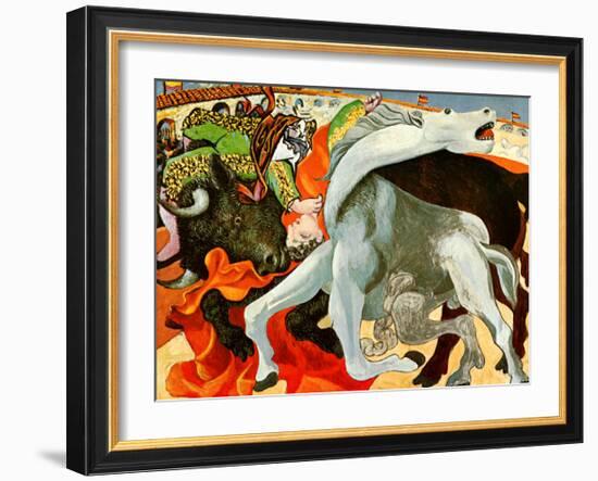 The Bullfight-Pablo Picasso-Framed Art Print