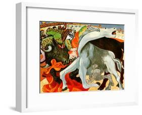The Bullfight-Pablo Picasso-Framed Art Print