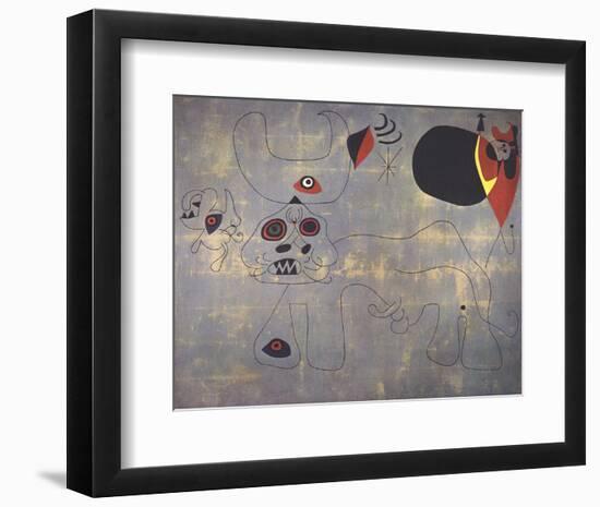 The Bullfight-Joan Miro-Framed Collectable Print