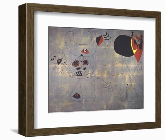 The Bullfight-Joan Miro-Framed Collectable Print