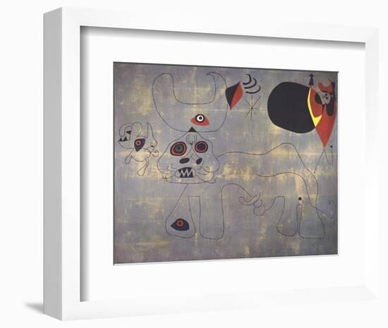 The Bullfight-Joan Miro-Framed Collectable Print