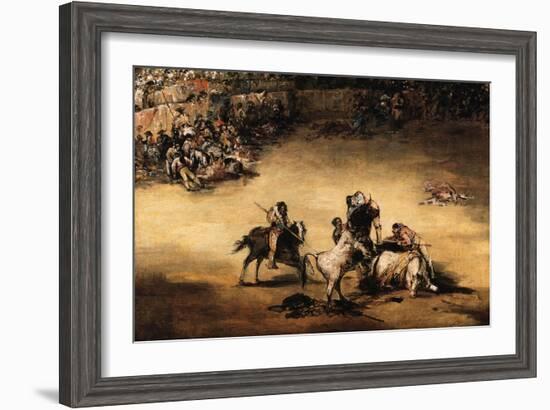 The Bullfight-Francisco de Goya-Framed Giclee Print